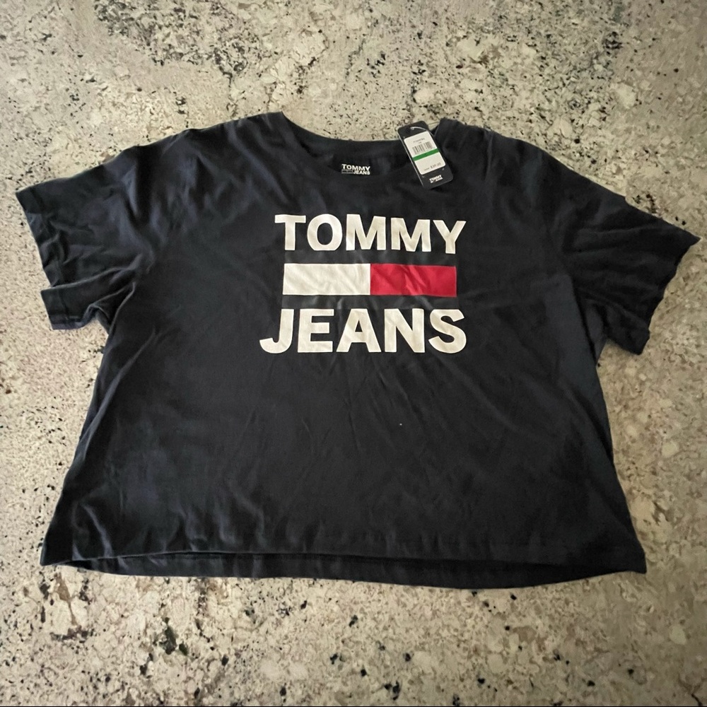 Tommy Jeans Women’s Short Sleeve Crop Tee - Navy